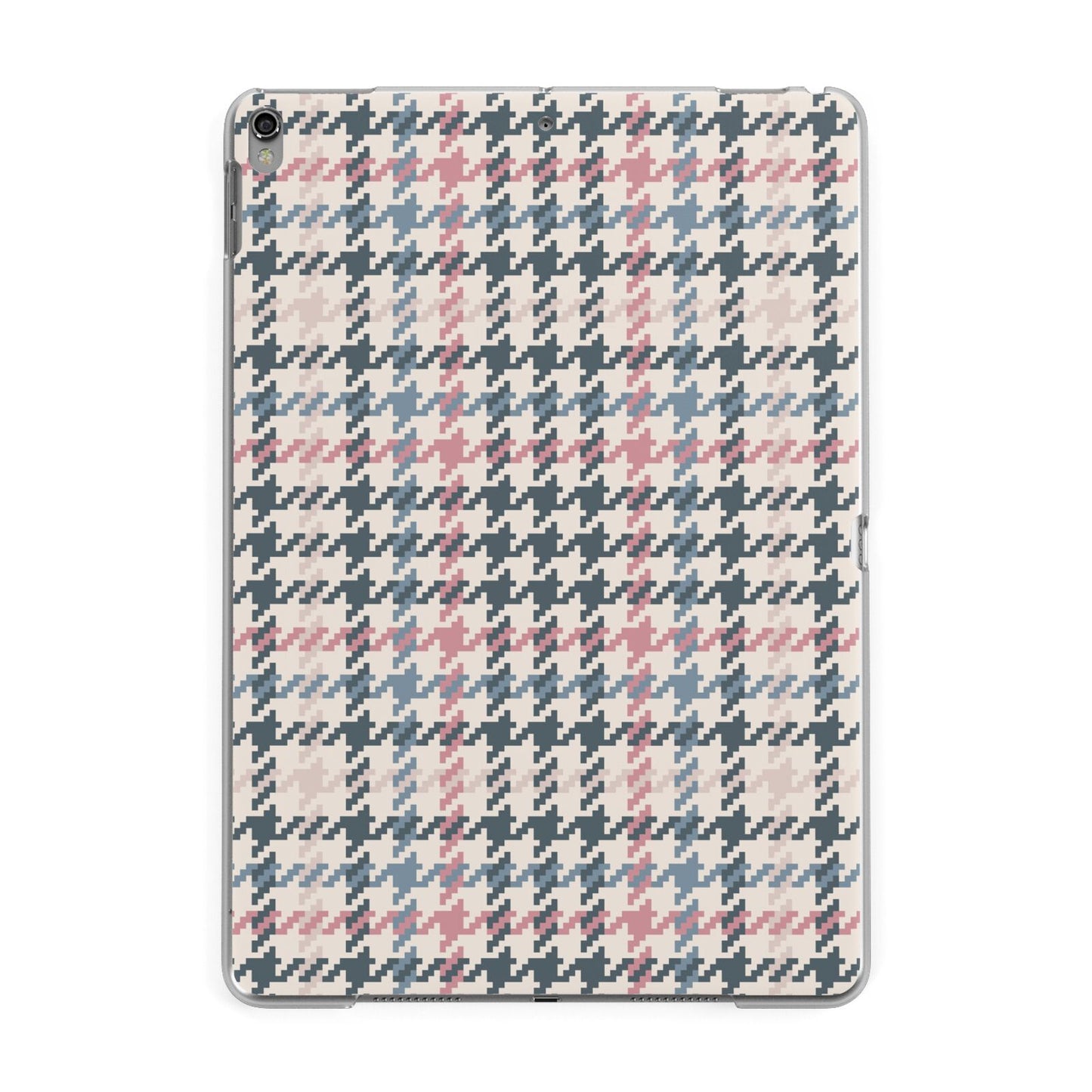 Tweed Houndstooth Apple iPad Grey Case