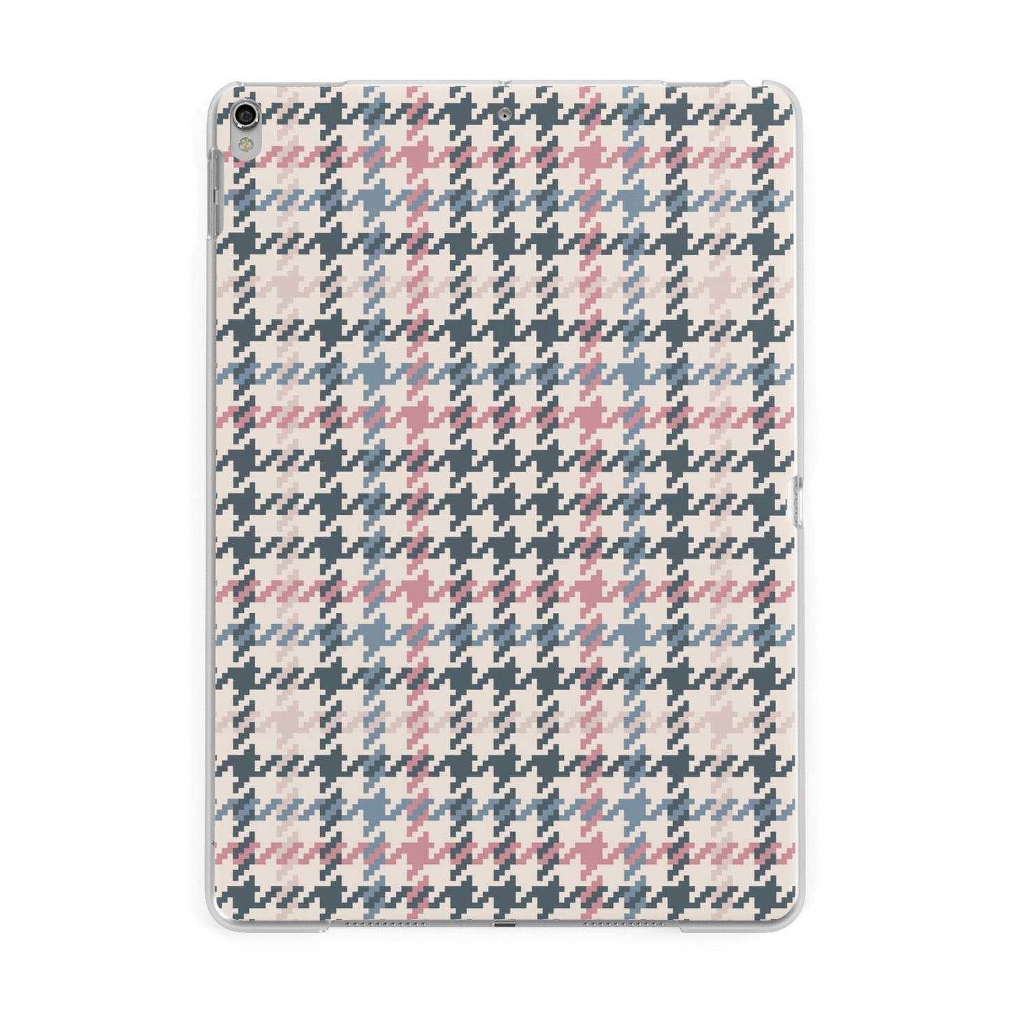 Tweed Houndstooth Apple iPad Silver Case