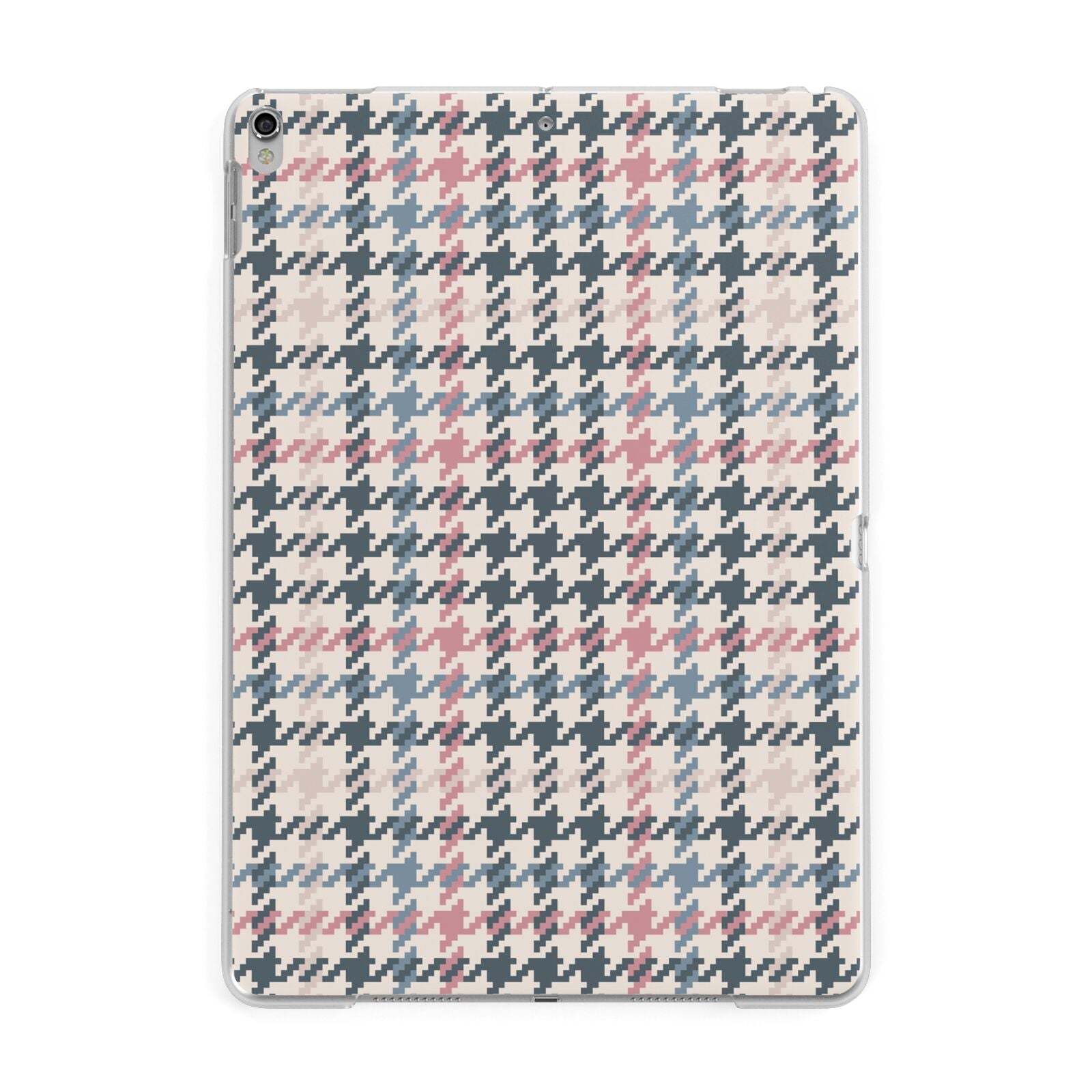 Tweed Houndstooth Apple iPad Silver Case