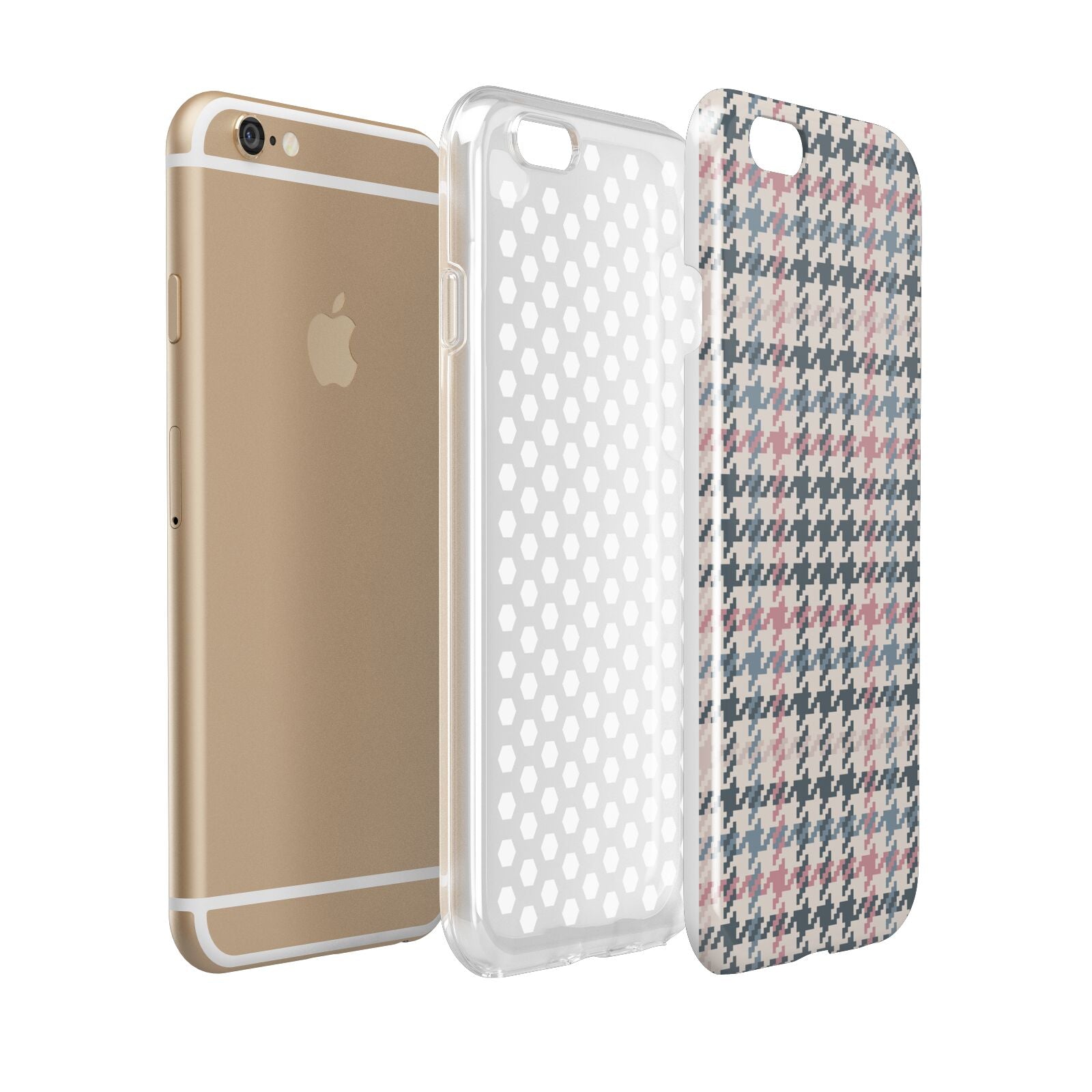 Tweed Houndstooth Apple iPhone 6 3D Tough Case Expanded view