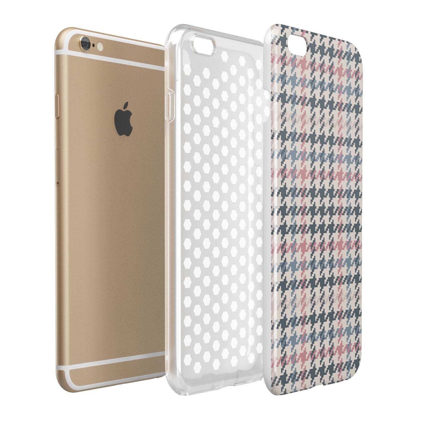 Tweed Houndstooth Apple iPhone 6 Plus 3D Tough Case Expand Detail Image