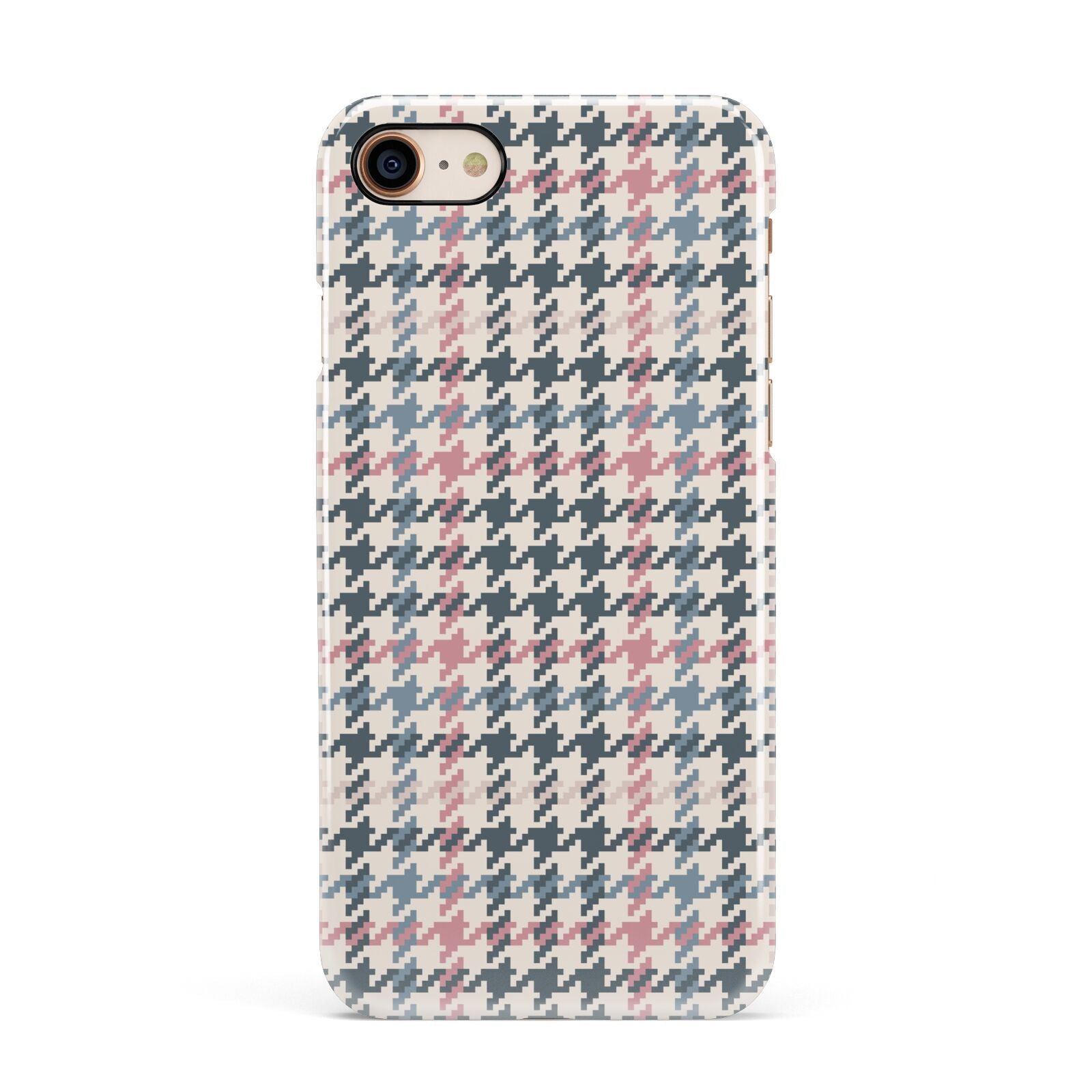 Tweed Houndstooth Apple iPhone 7 8 3D Snap Case