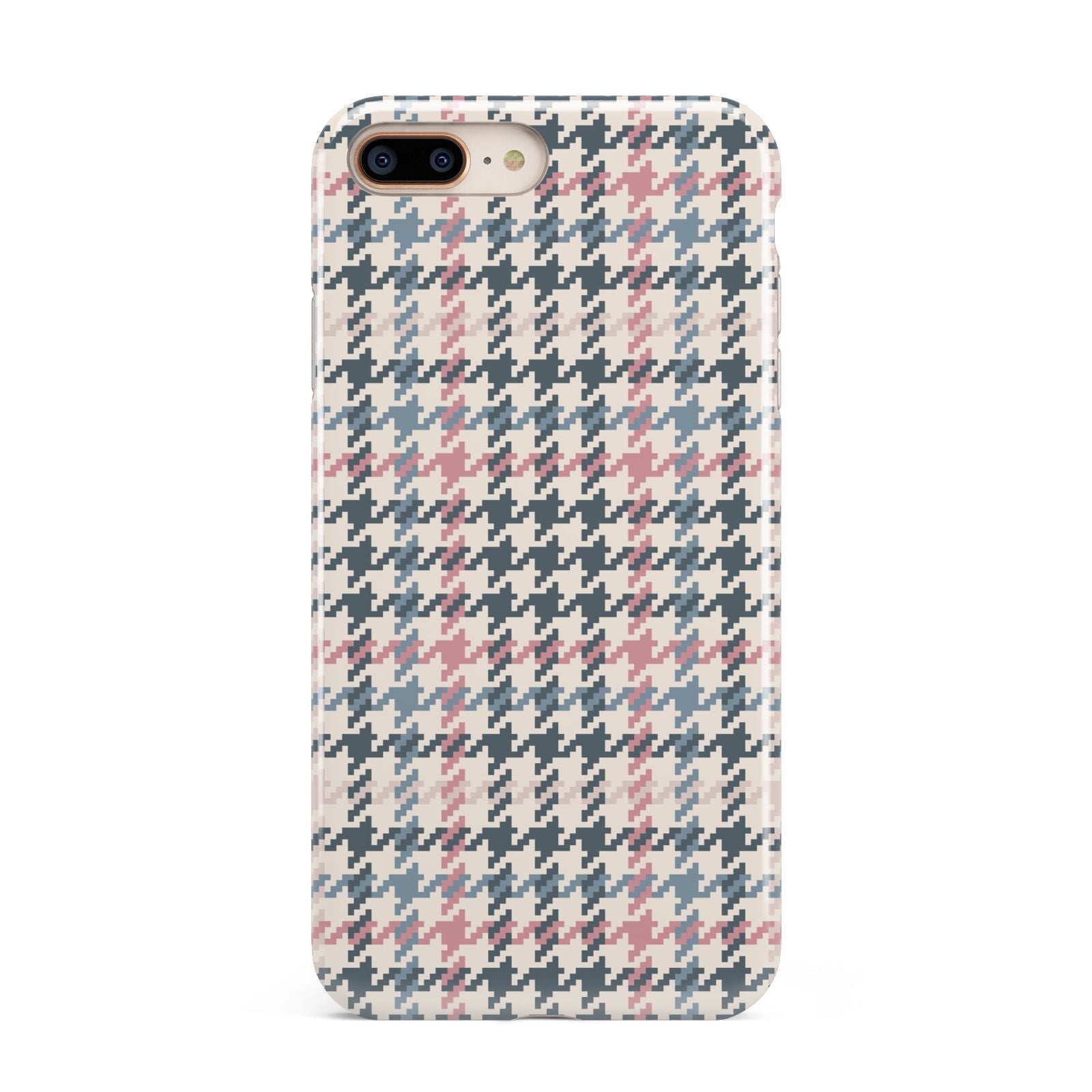 Tweed Houndstooth Apple iPhone 7 8 Plus 3D Tough Case