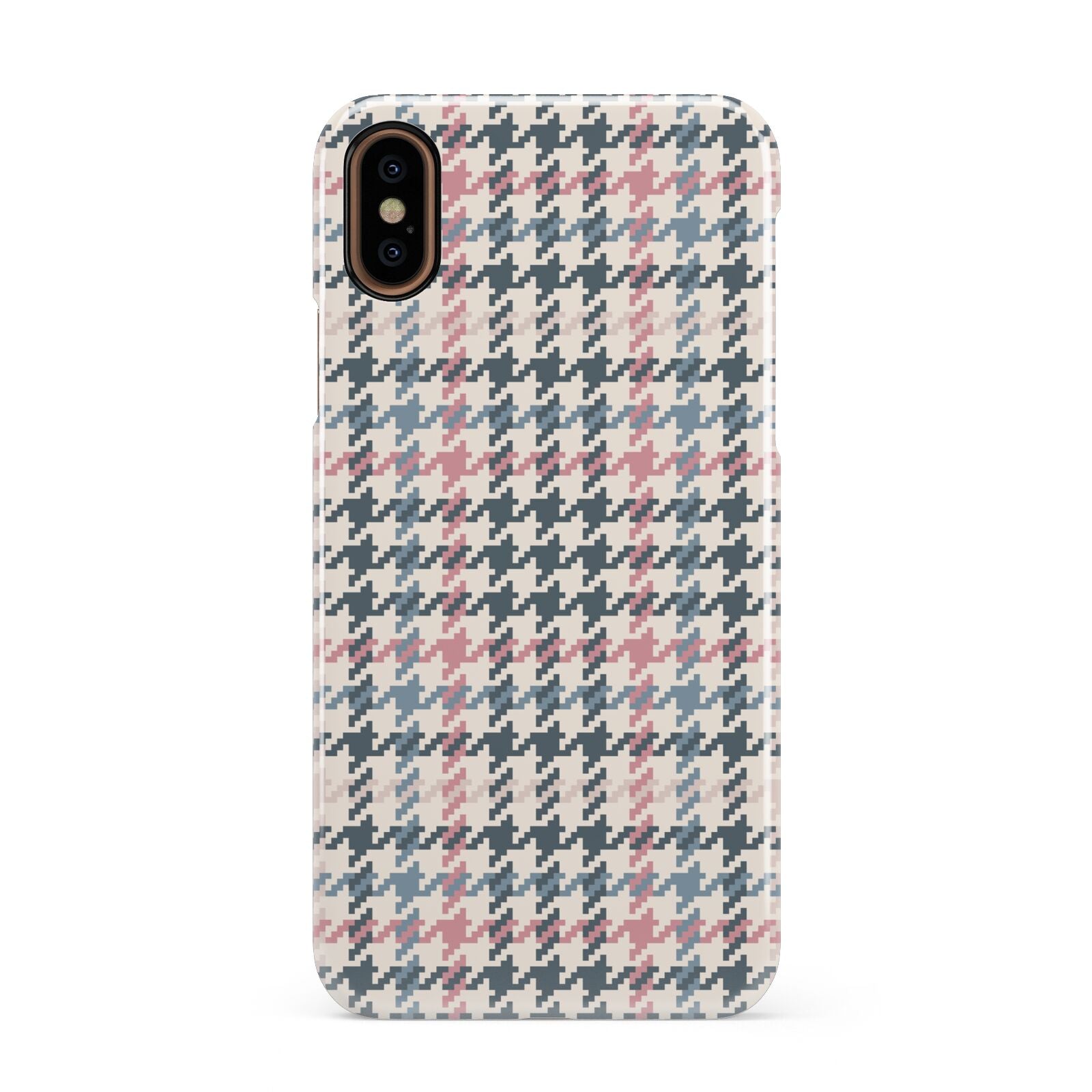 Tweed Houndstooth Apple iPhone XS 3D Snap Case