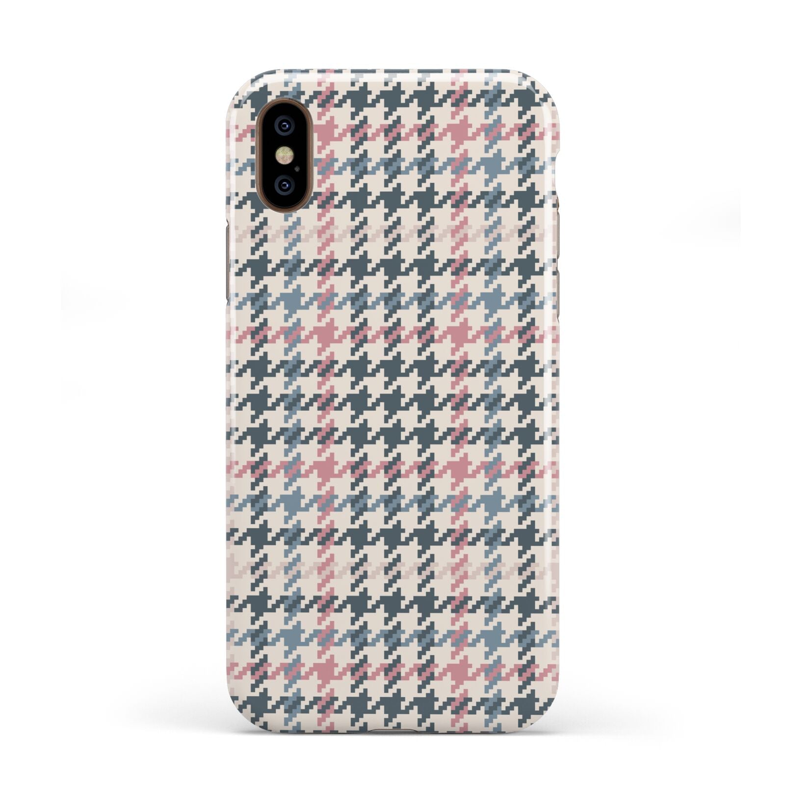 Tweed Houndstooth Apple iPhone XS 3D Tough