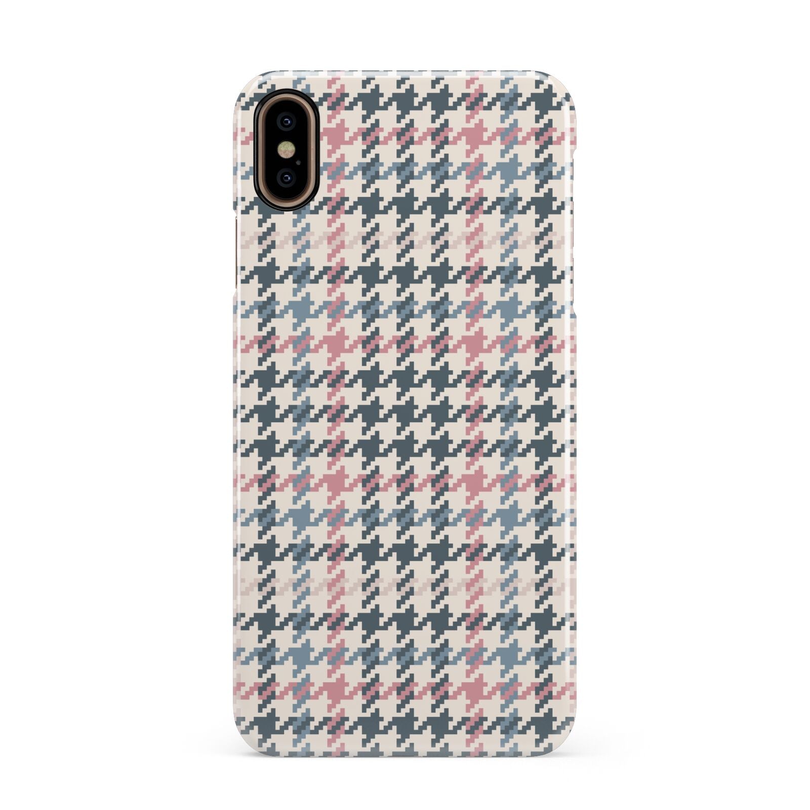 Tweed Houndstooth Apple iPhone Xs Max 3D Snap Case