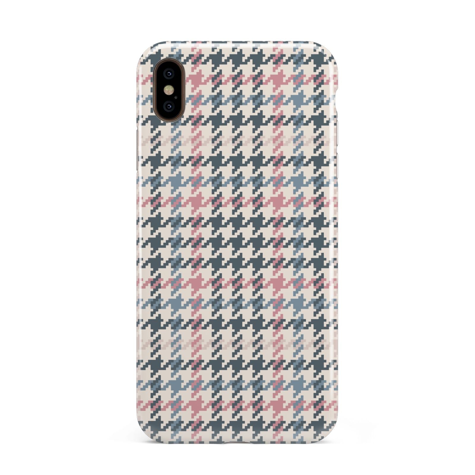 Tweed Houndstooth Apple iPhone Xs Max 3D Tough Case