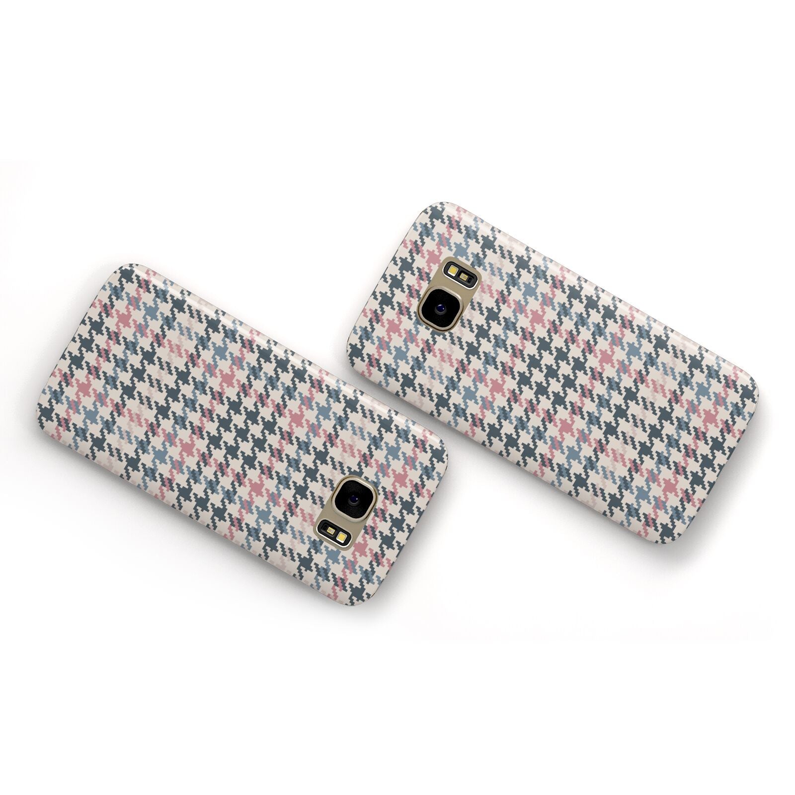 Tweed Houndstooth Samsung Galaxy Case Flat Overview