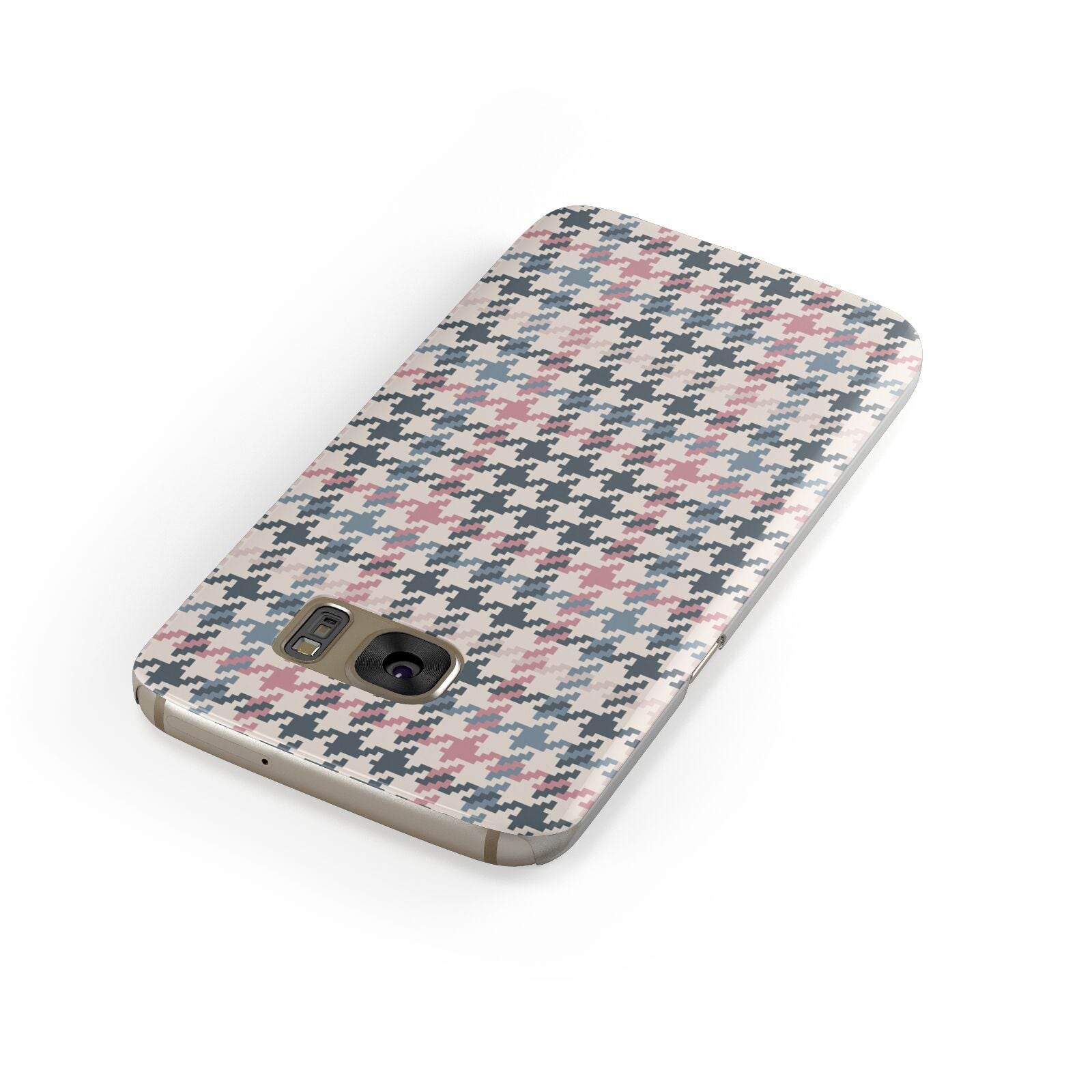 Tweed Houndstooth Samsung Galaxy Case Front Close Up