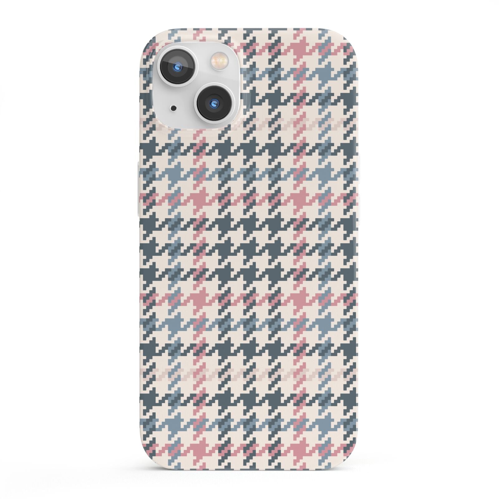 Tweed Houndstooth iPhone 13 Full Wrap 3D Snap Case