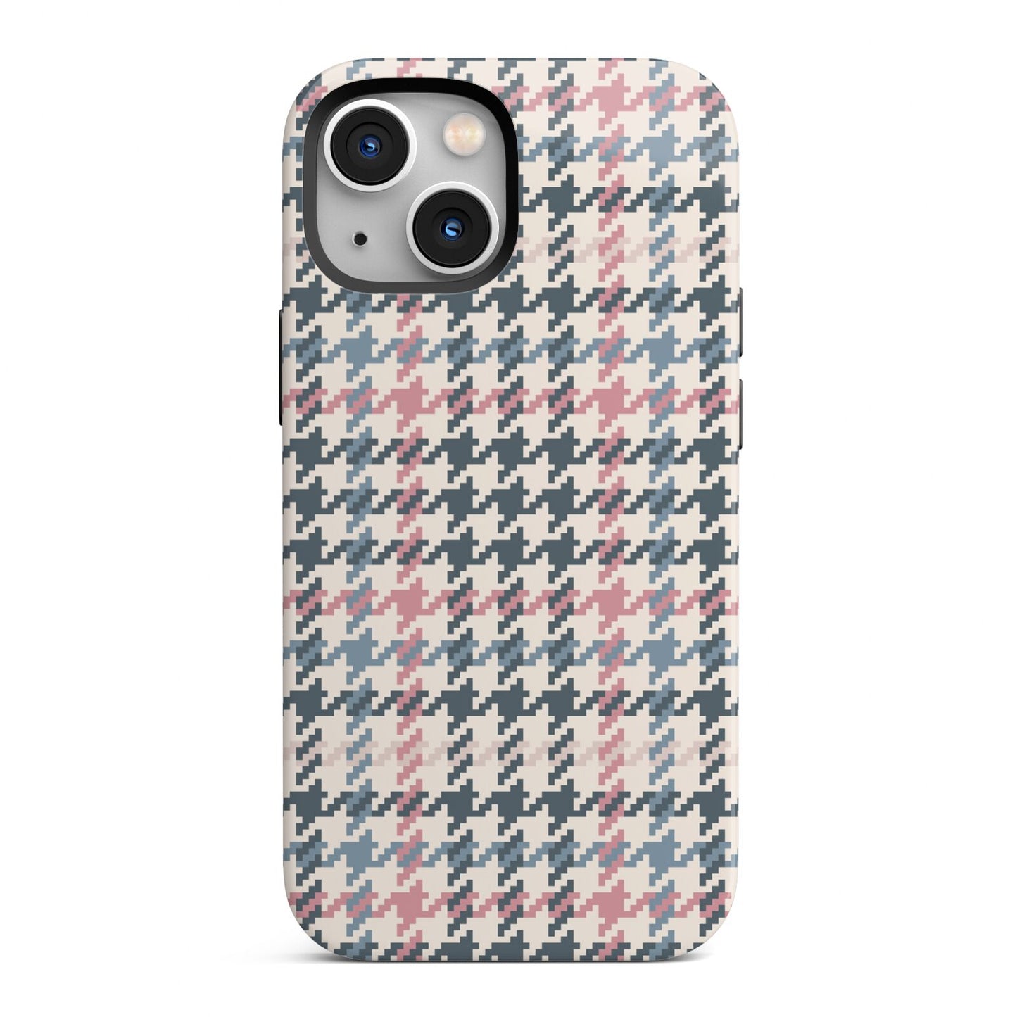 Tweed Houndstooth iPhone 13 Mini Full Wrap 3D Tough Case