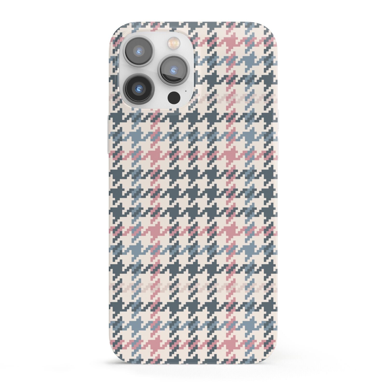 Tweed Houndstooth iPhone 13 Pro Max Full Wrap 3D Snap Case