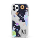 Two Candyland Galaxies Apple iPhone 11 Pro Max in Silver with White Impact Case