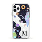 Two Candyland Galaxies Apple iPhone 11 Pro in Silver with White Impact Case