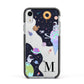 Two Candyland Galaxies Apple iPhone XR Impact Case Black Edge on Silver Phone