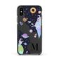 Two Candyland Galaxies Apple iPhone Xs Impact Case Black Edge on Black Phone