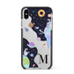 Two Candyland Galaxies Apple iPhone Xs Max Impact Case Black Edge on Silver Phone
