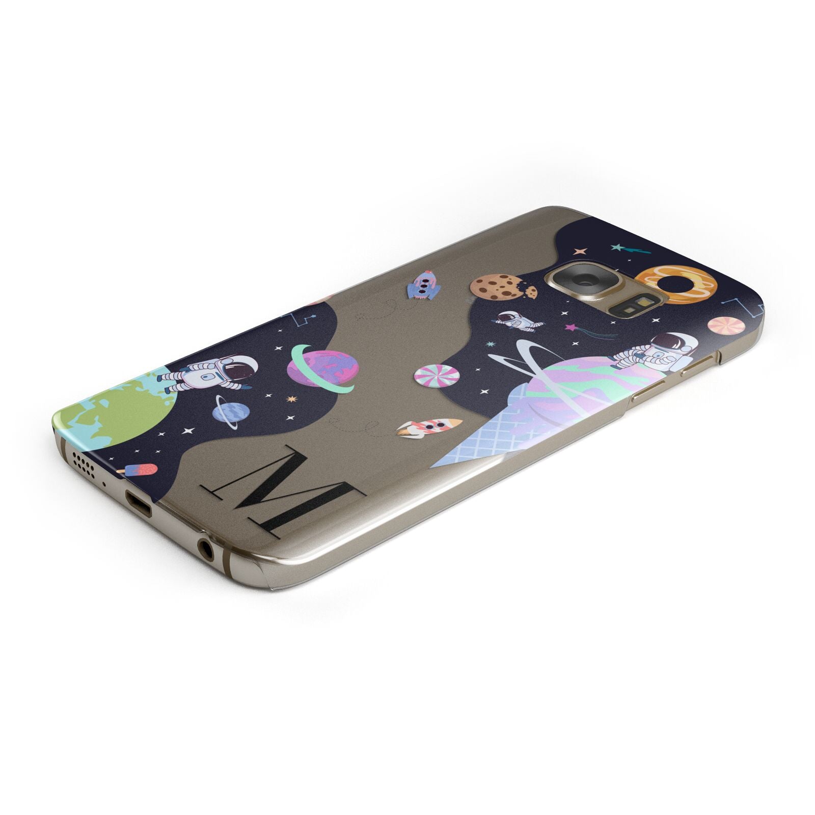 Two Candyland Galaxies Protective Samsung Galaxy Case Angled Image