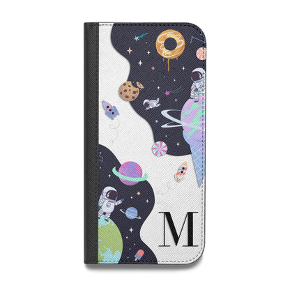 Two Candyland Galaxies Vegan Leather Flip iPhone Case