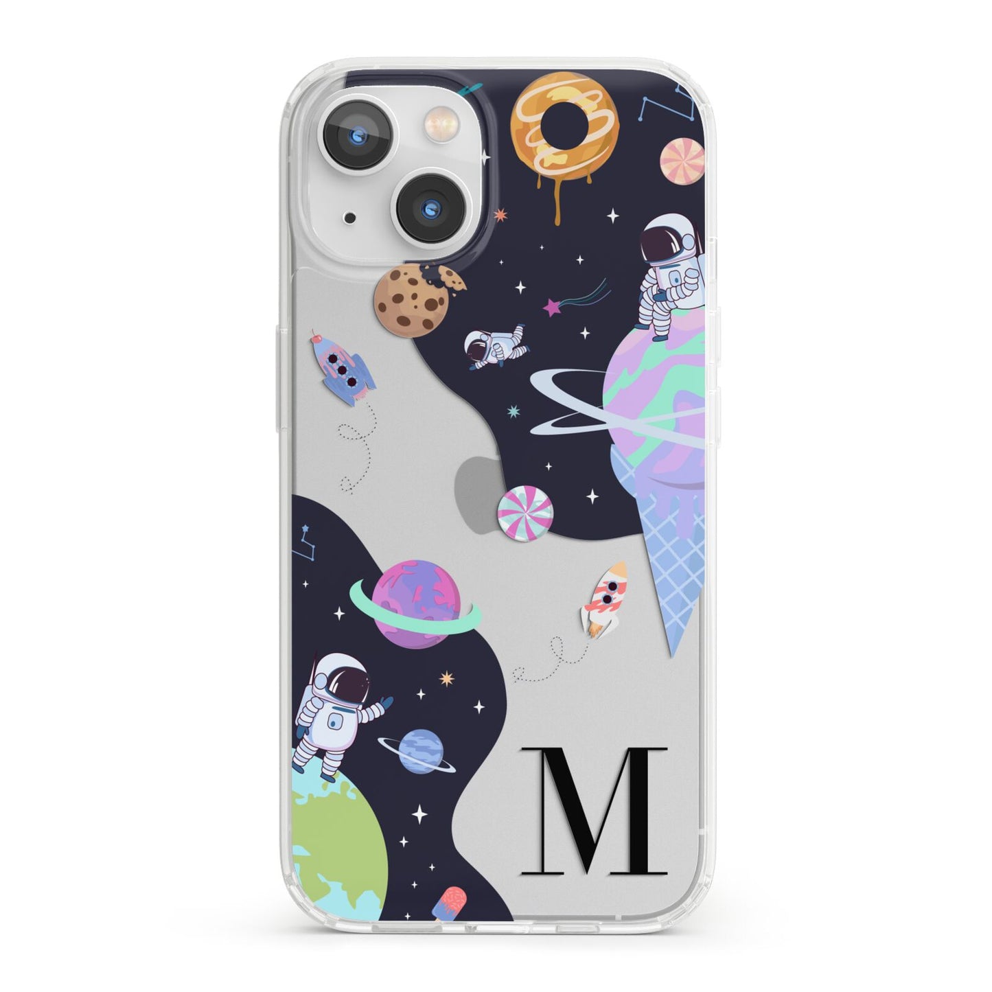 Two Candyland Galaxies iPhone 13 Clear Bumper Case