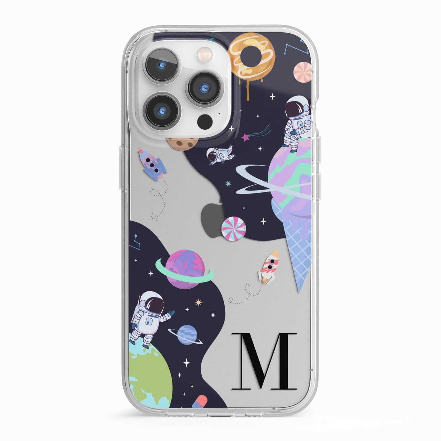Two Candyland Galaxies iPhone 13 Pro TPU Impact Case with White Edges