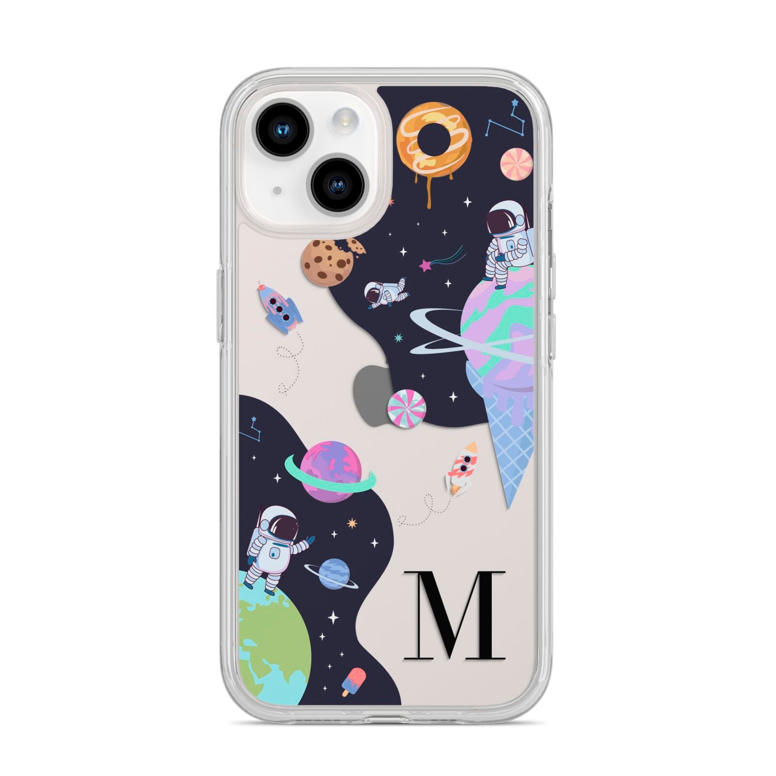 Two Candyland Galaxies iPhone 14 Clear Tough Case Starlight