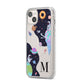 Two Candyland Galaxies iPhone 14 Plus Clear Tough Case Starlight Angled Image