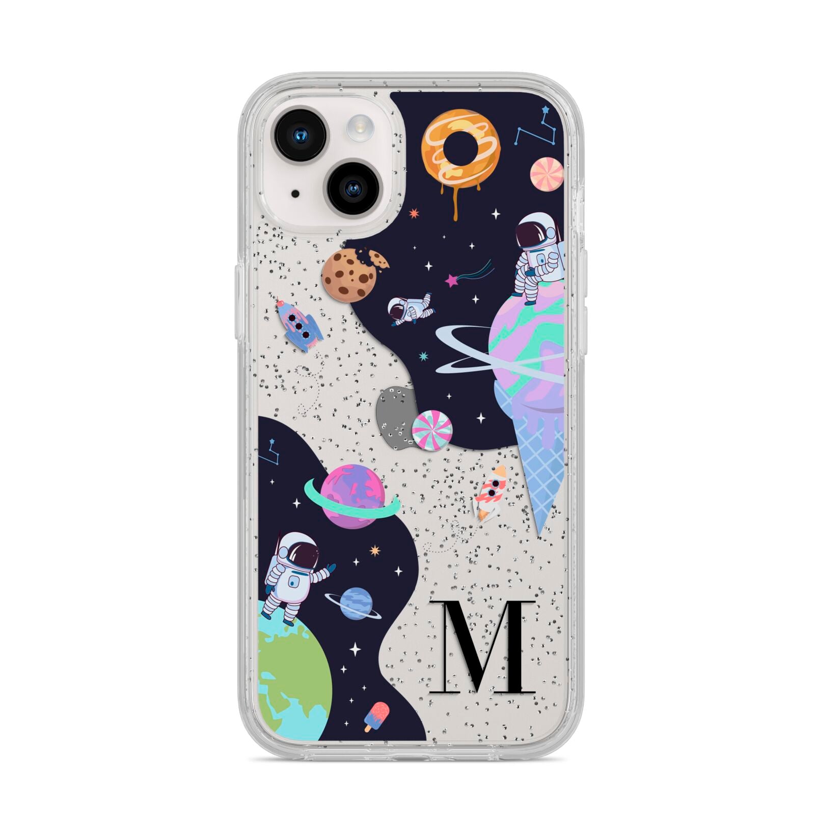 Two Candyland Galaxies iPhone 14 Plus Glitter Tough Case Starlight