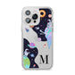 Two Candyland Galaxies iPhone 14 Pro Max Clear Tough Case Silver