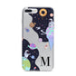 Two Candyland Galaxies iPhone 7 Plus Bumper Case on Silver iPhone