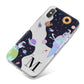 Two Candyland Galaxies iPhone X Bumper Case on Silver iPhone