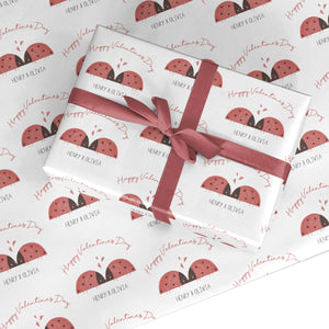Two Ladybirds Wrapping Paper