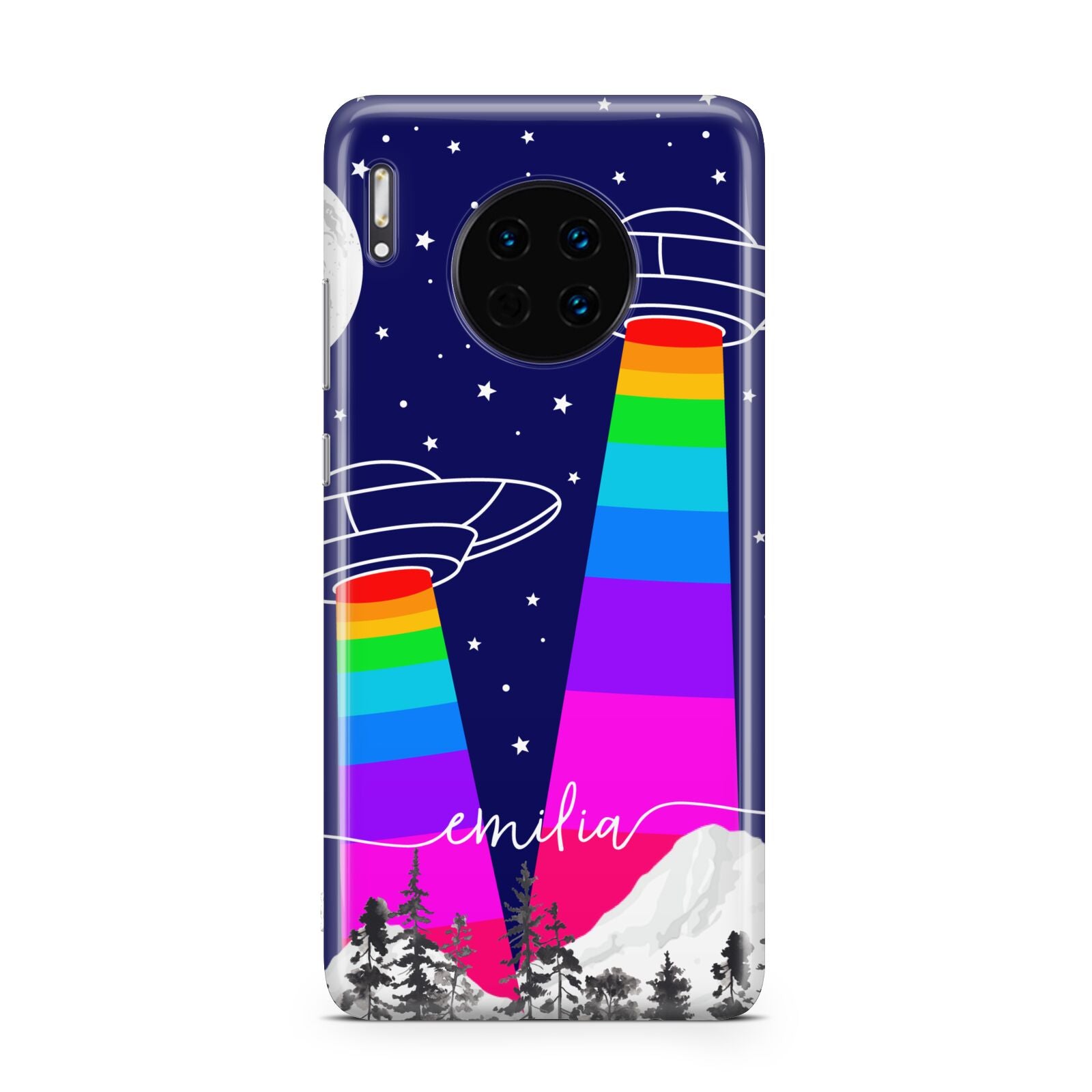 UFO Forest Scene Personalised Name Huawei Mate 30