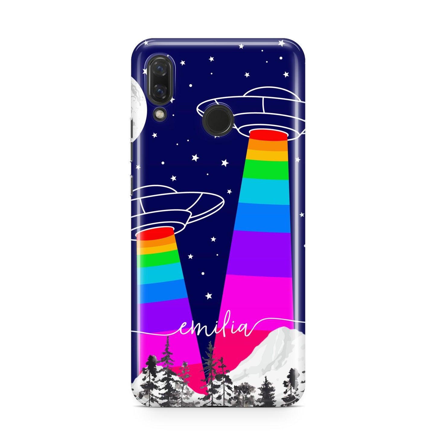 UFO Forest Scene Personalised Name Huawei Nova 3 Phone Case