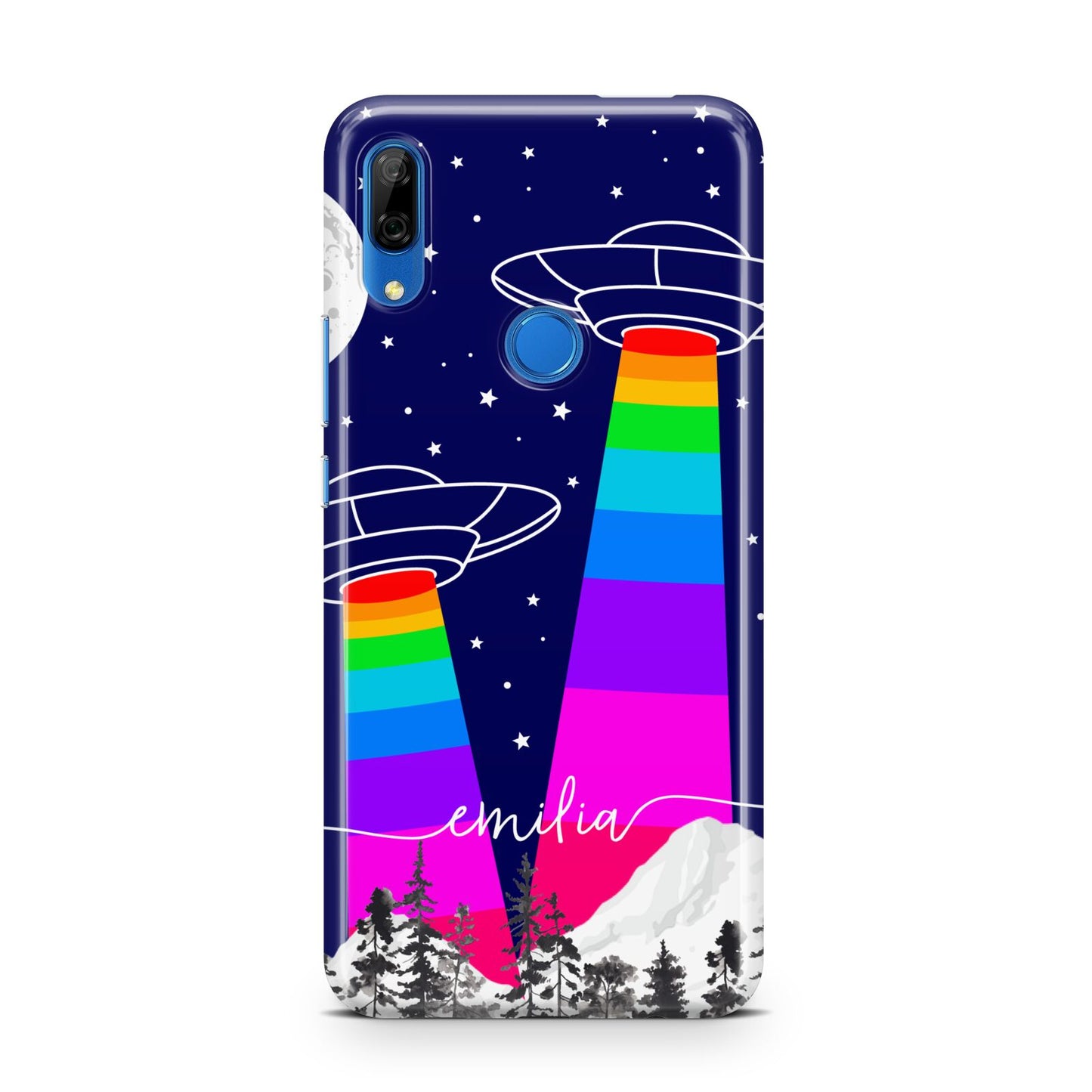 UFO Forest Scene Personalised Name Huawei P Smart Z