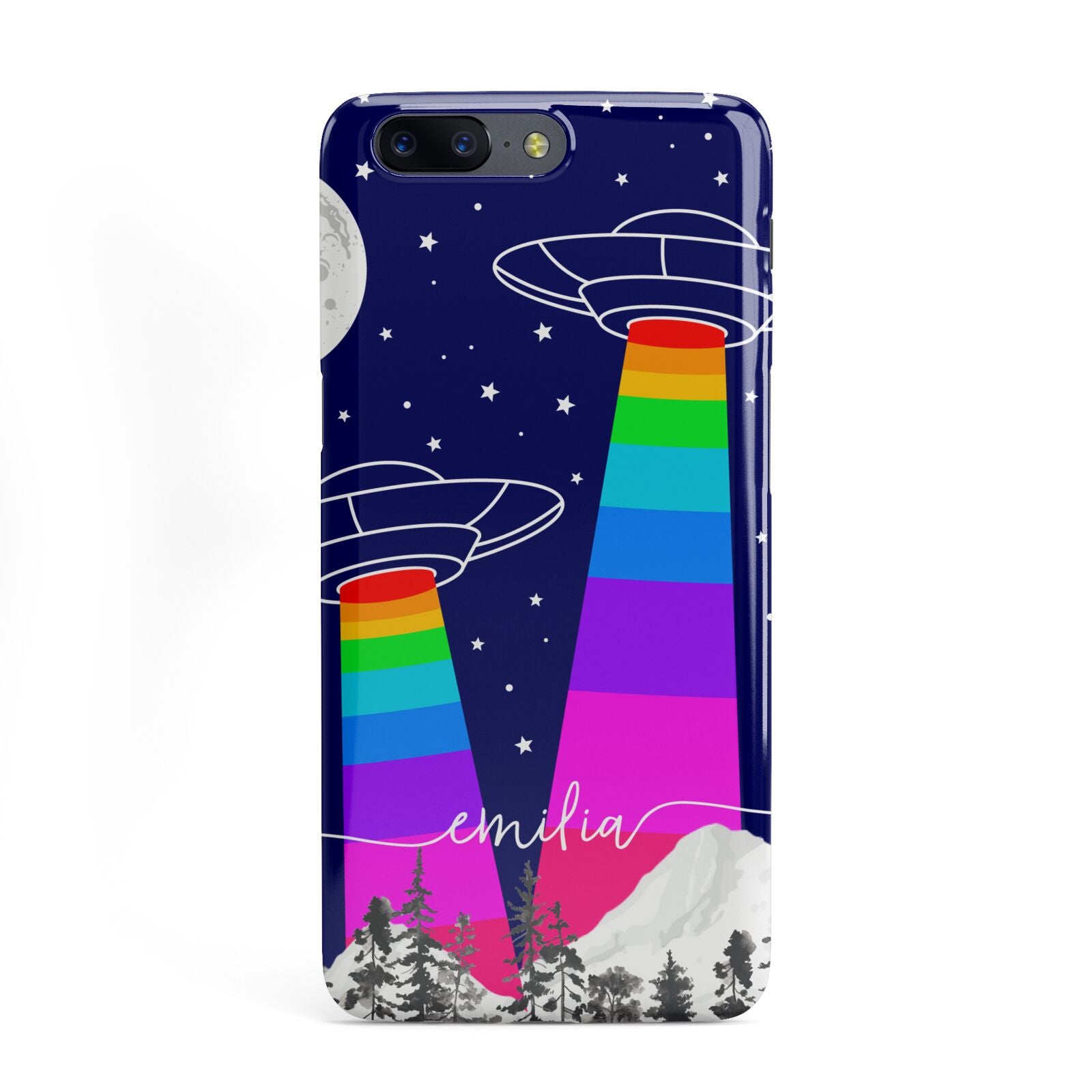 UFO Forest Scene Personalised Name OnePlus Case