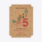 Unicorn Personalised Happy Birthday Ticket Invitation Kraft