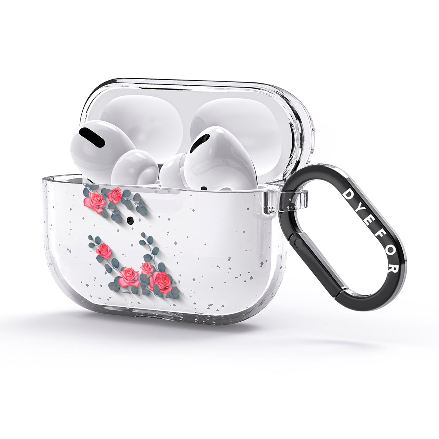 Valentine Floral AirPods Glitter Case 3rd Gen Side Image