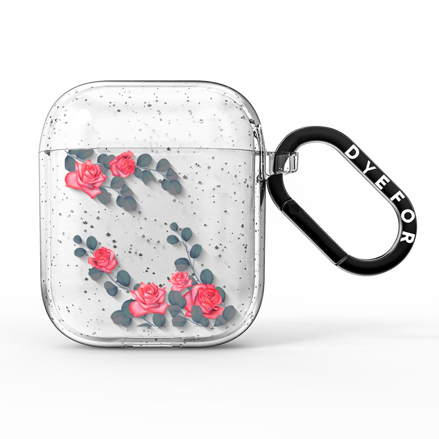 Valentine Floral AirPods Glitter Case