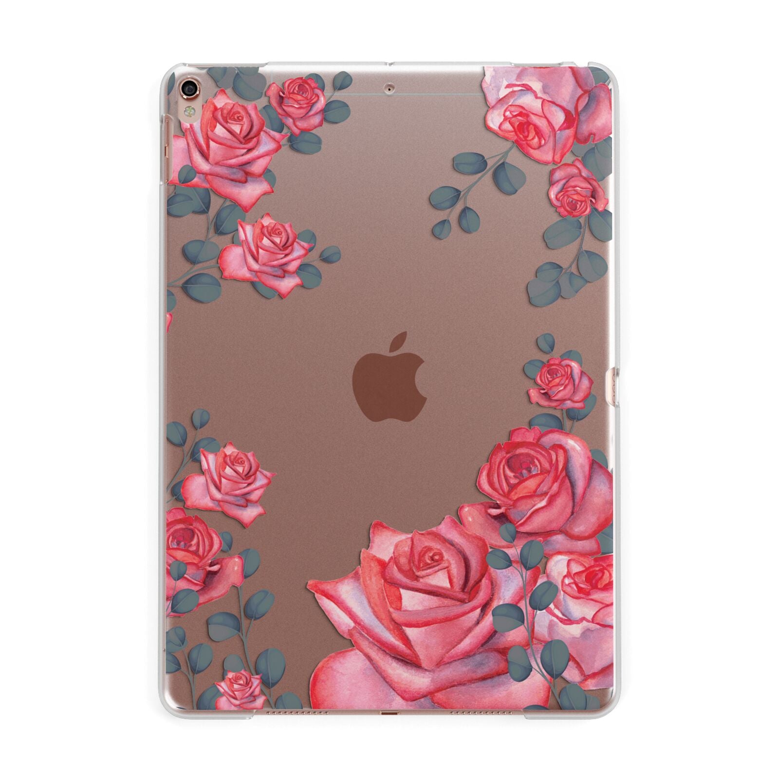 Valentine Floral Apple iPad Rose Gold Case