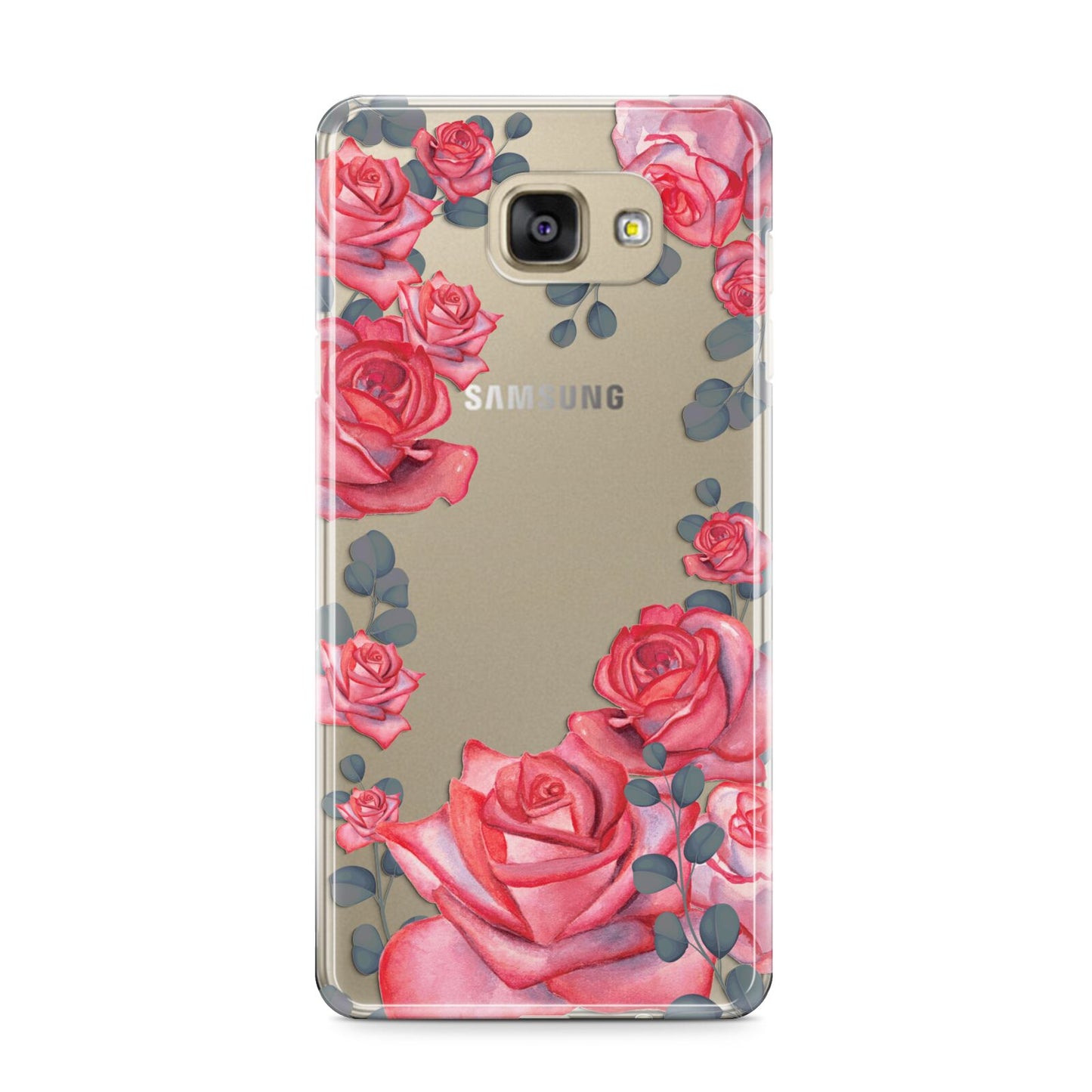 Valentine Floral Samsung Galaxy A9 2016 Case on gold phone