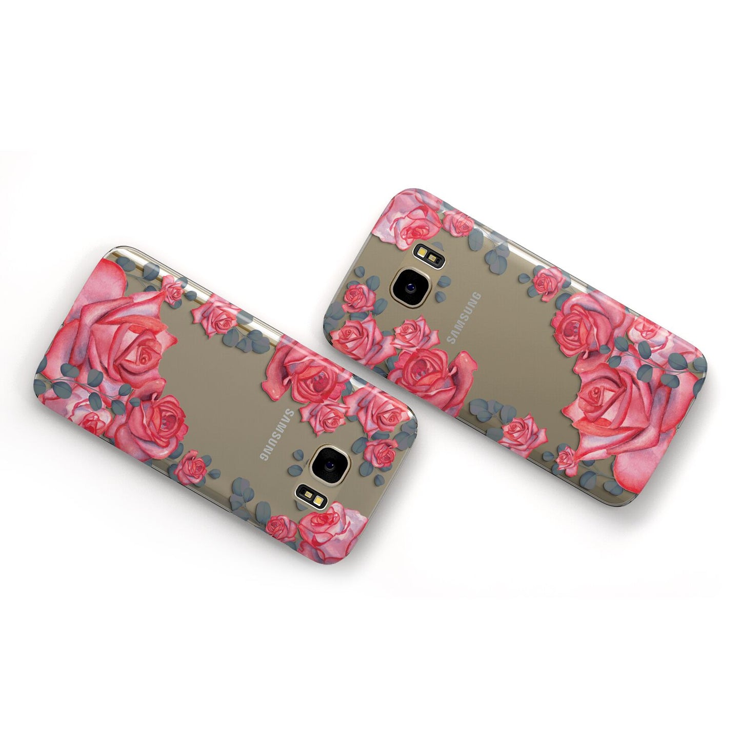 Valentine Floral Samsung Galaxy Case Flat Overview