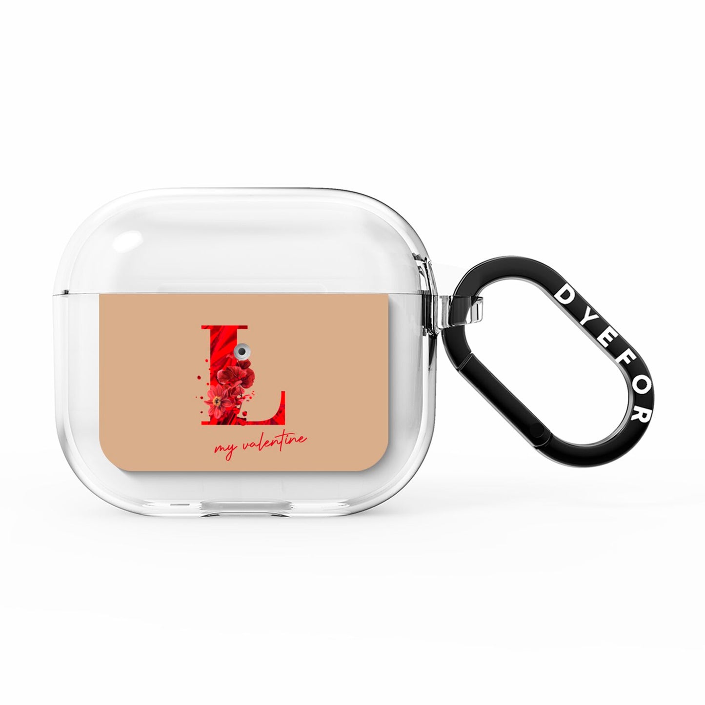 Valentine Monogram AirPods Clear Case 3rd Gen