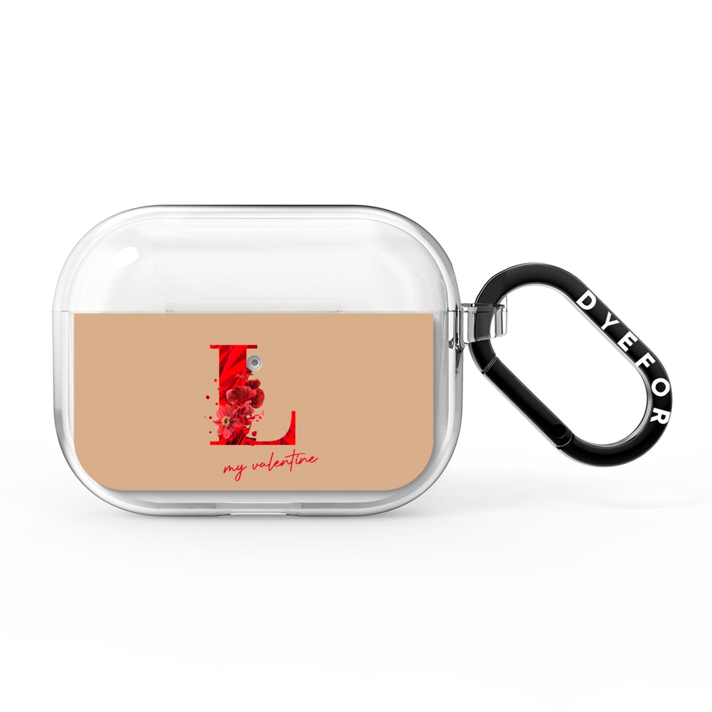 Valentine Monogram AirPods Pro Clear Case