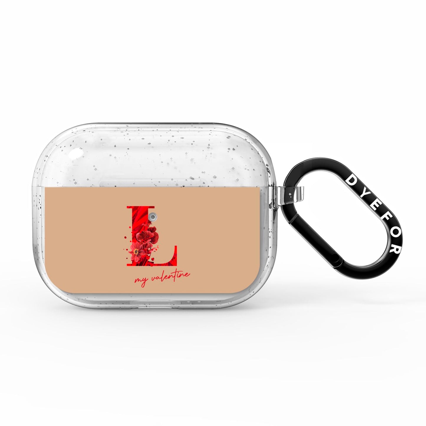 Valentine Monogram AirPods Pro Glitter Case