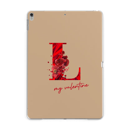 Valentine Monogram Apple iPad Silver Case