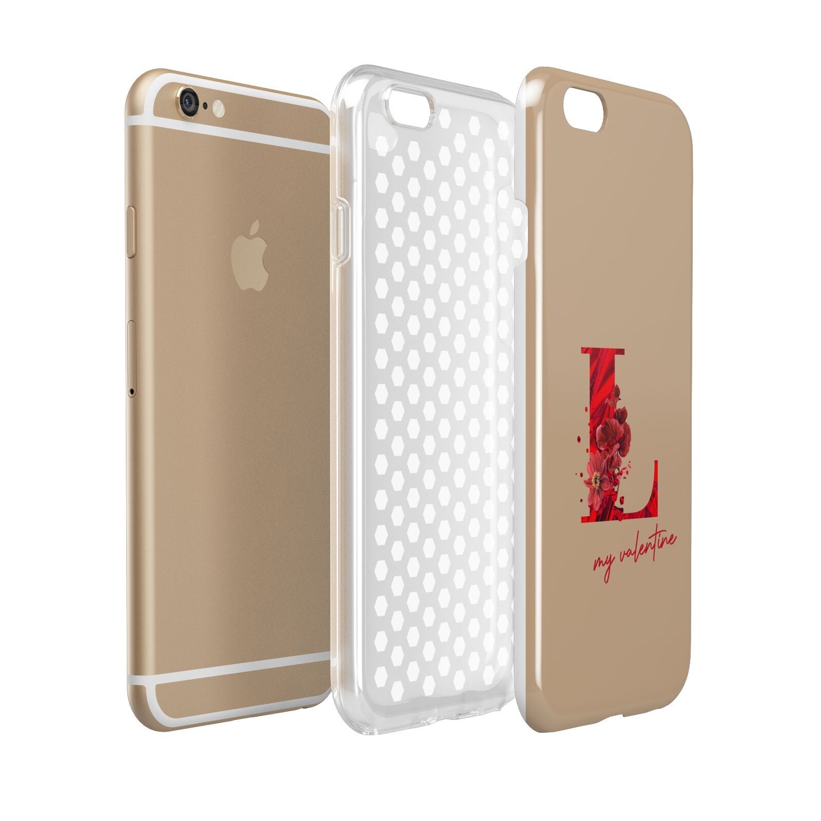 Valentine Monogram Apple iPhone 6 3D Tough Case Expanded view