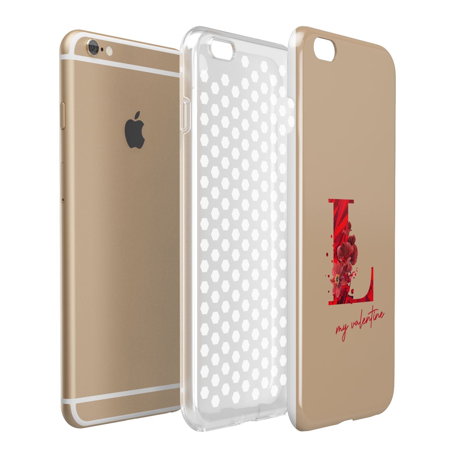 Valentine Monogram Apple iPhone 6 Plus 3D Tough Case Expand Detail Image