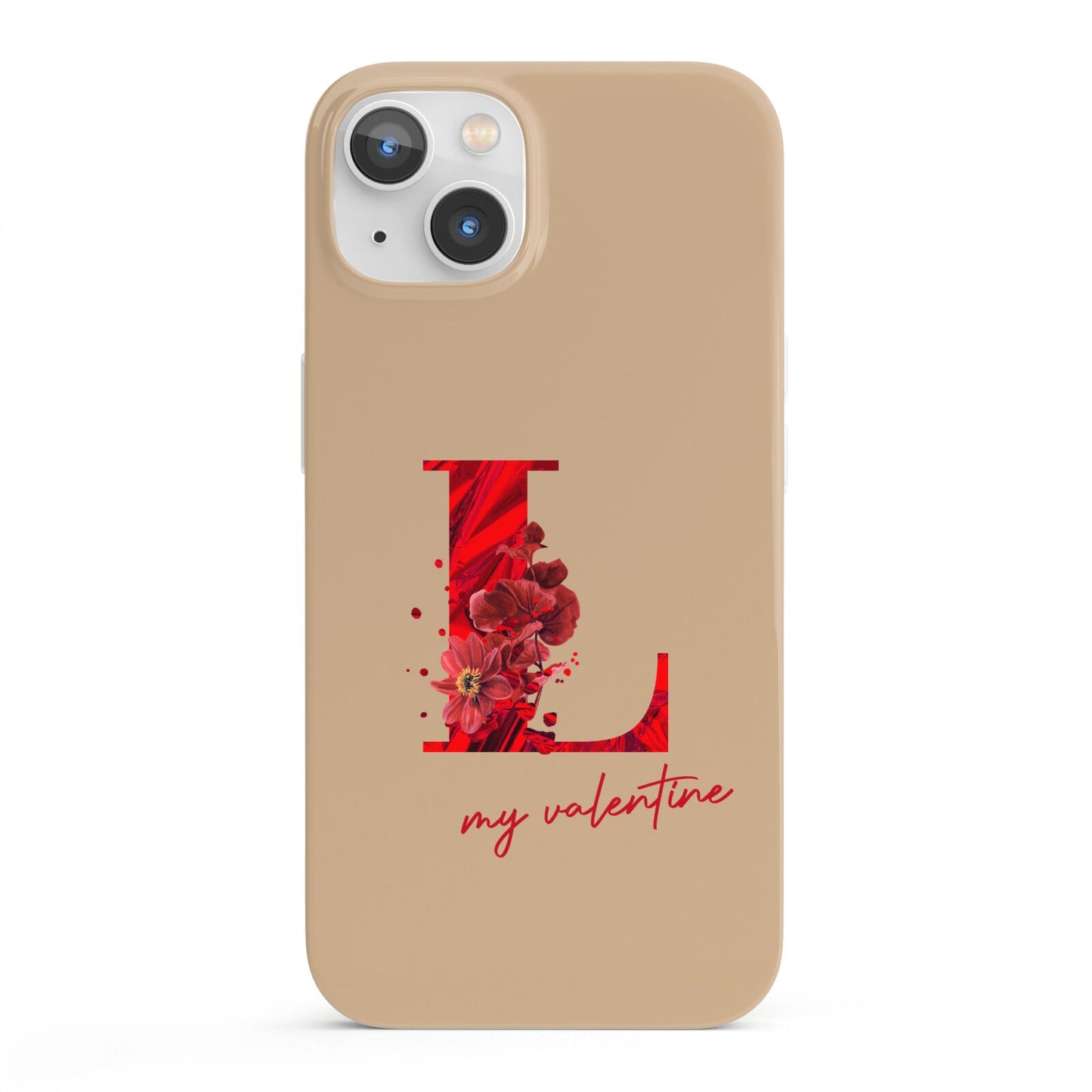 Valentine Monogram iPhone 13 Full Wrap 3D Snap Case