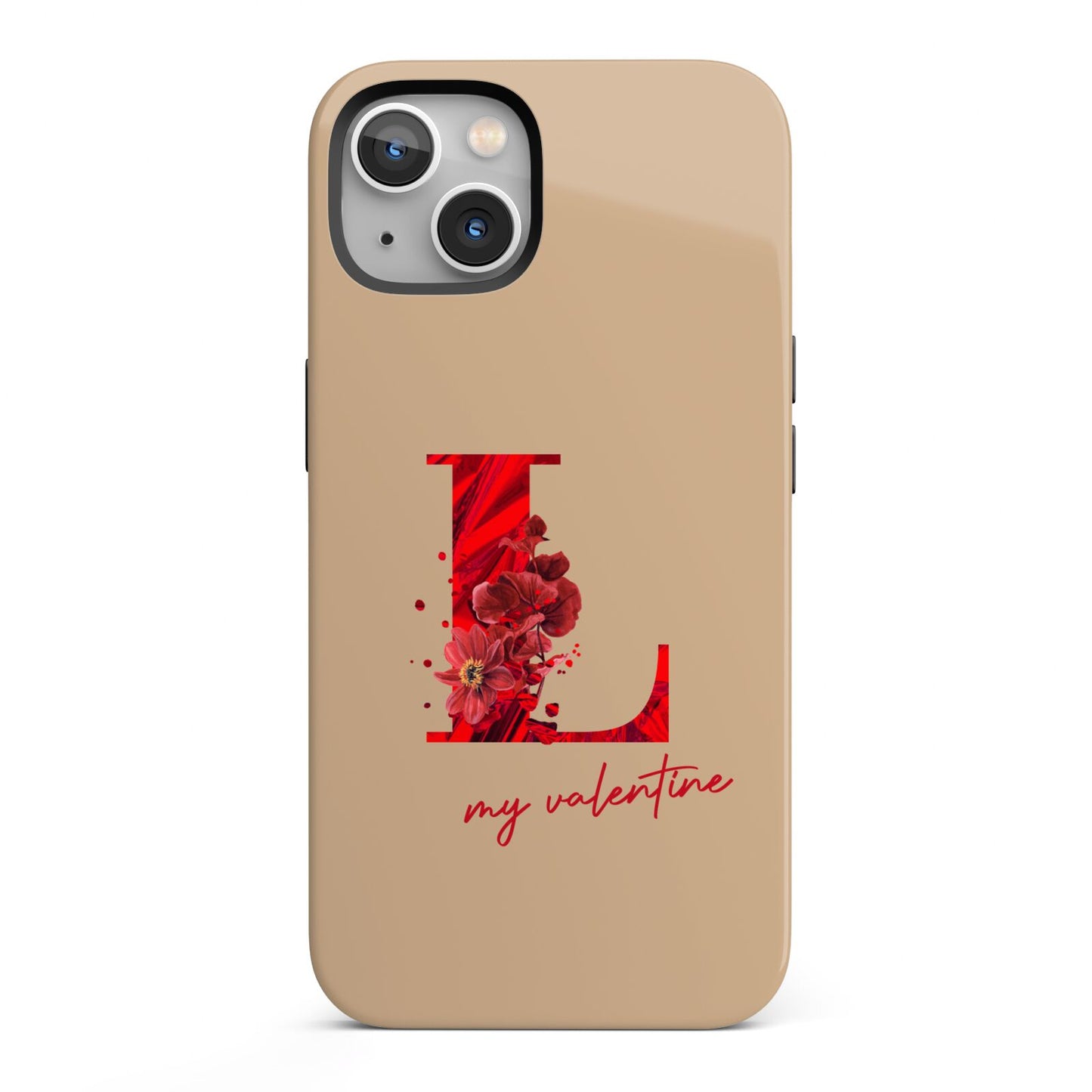 Valentine Monogram iPhone 13 Full Wrap 3D Tough Case